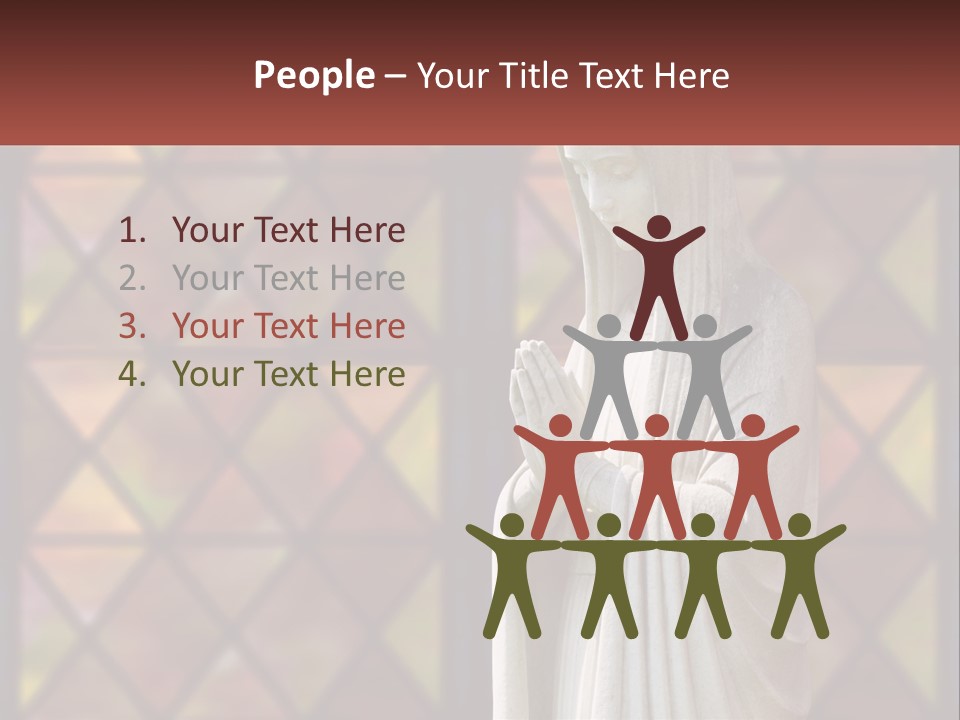 Older Daughter Beach PowerPoint Template