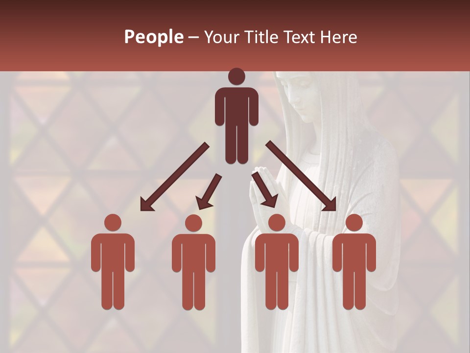 Older Daughter Beach PowerPoint Template