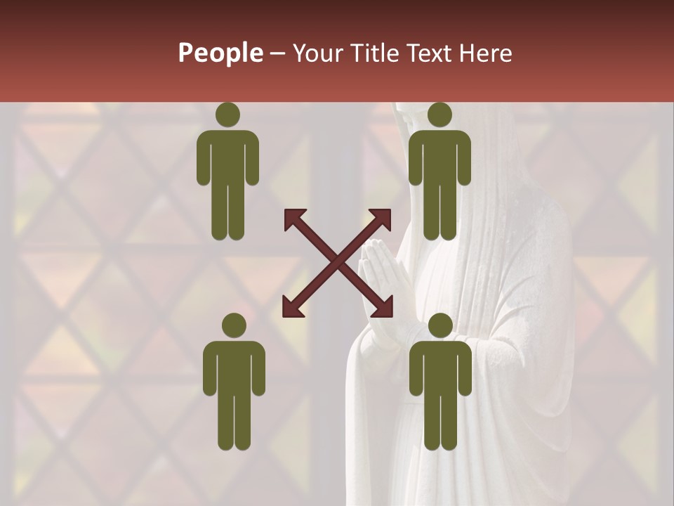 Older Daughter Beach PowerPoint Template