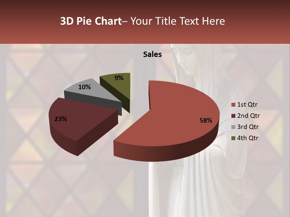 Older Daughter Beach PowerPoint Template