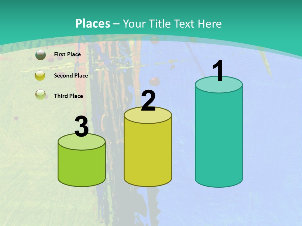 Standing Peaceful Pensioner PowerPoint Template