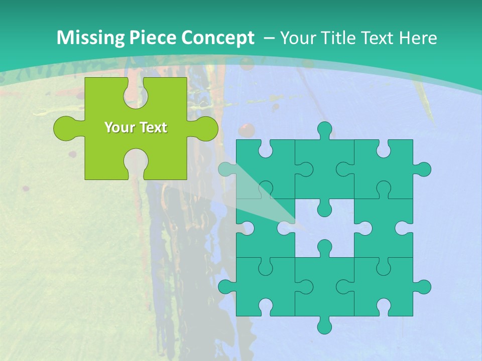 Standing Peaceful Pensioner PowerPoint Template