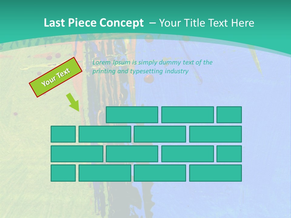 Standing Peaceful Pensioner PowerPoint Template