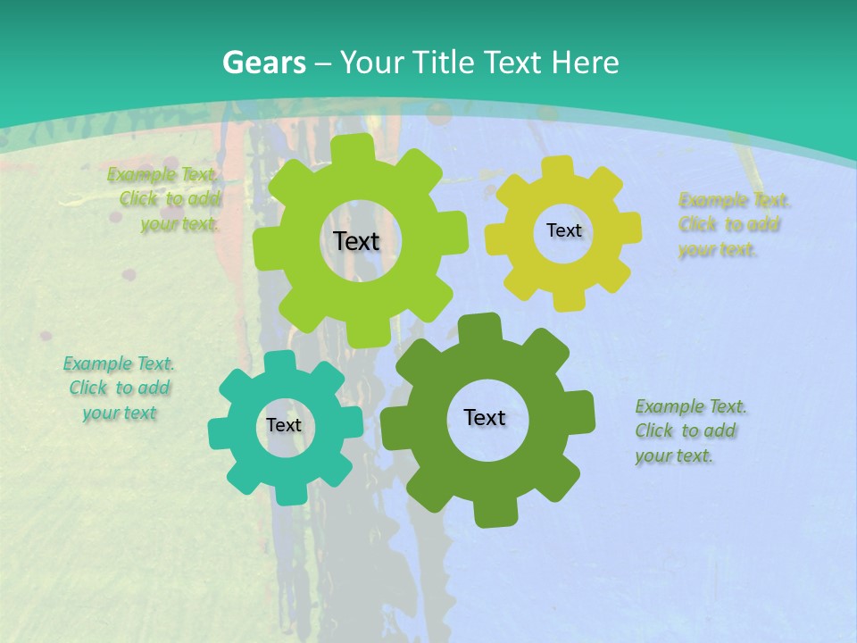 Standing Peaceful Pensioner PowerPoint Template