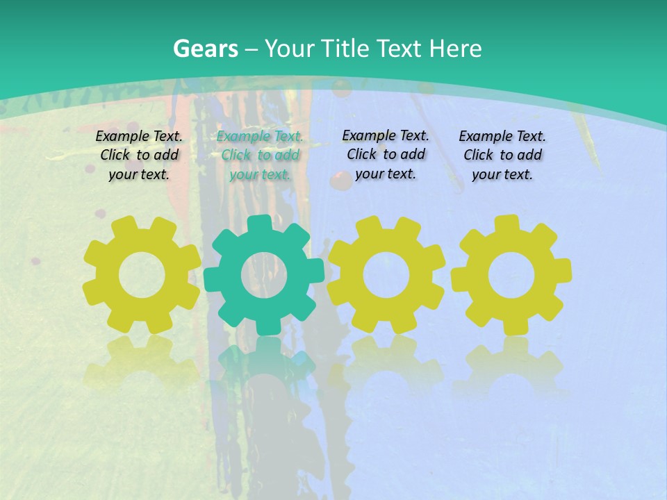 Standing Peaceful Pensioner PowerPoint Template