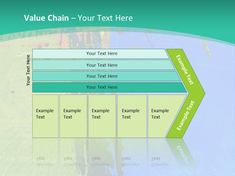 Standing Peaceful Pensioner PowerPoint Template