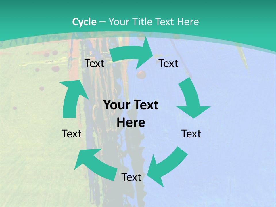 Standing Peaceful Pensioner PowerPoint Template