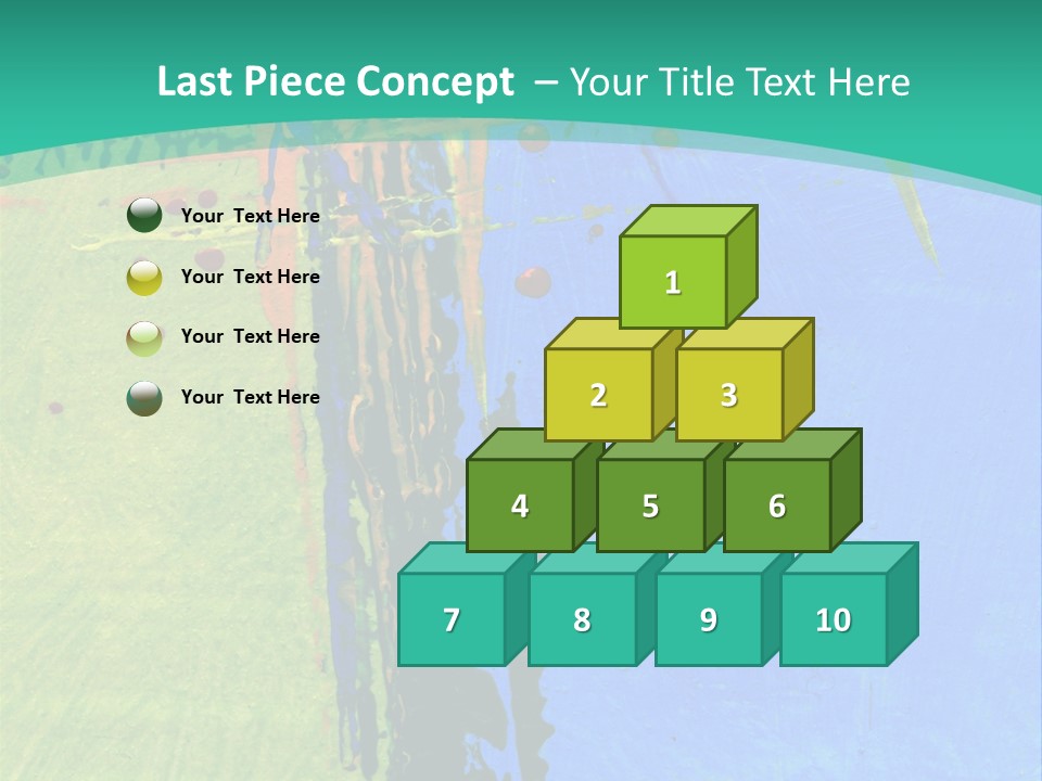 Standing Peaceful Pensioner PowerPoint Template