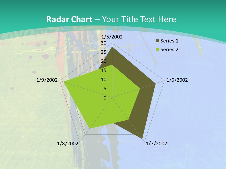 Standing Peaceful Pensioner PowerPoint Template