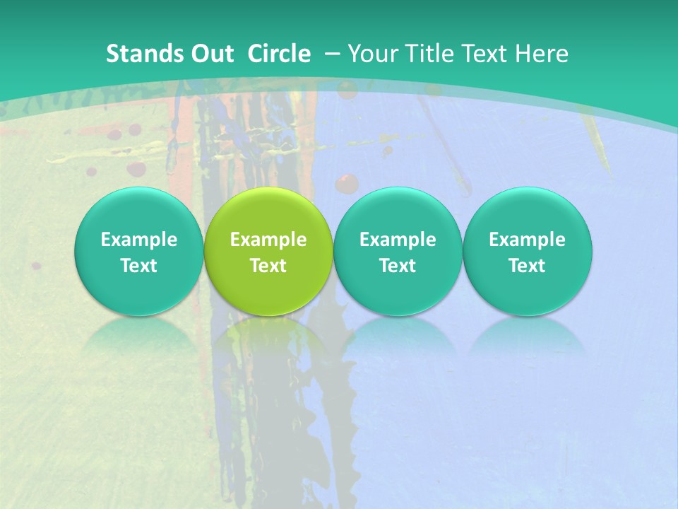 Standing Peaceful Pensioner PowerPoint Template