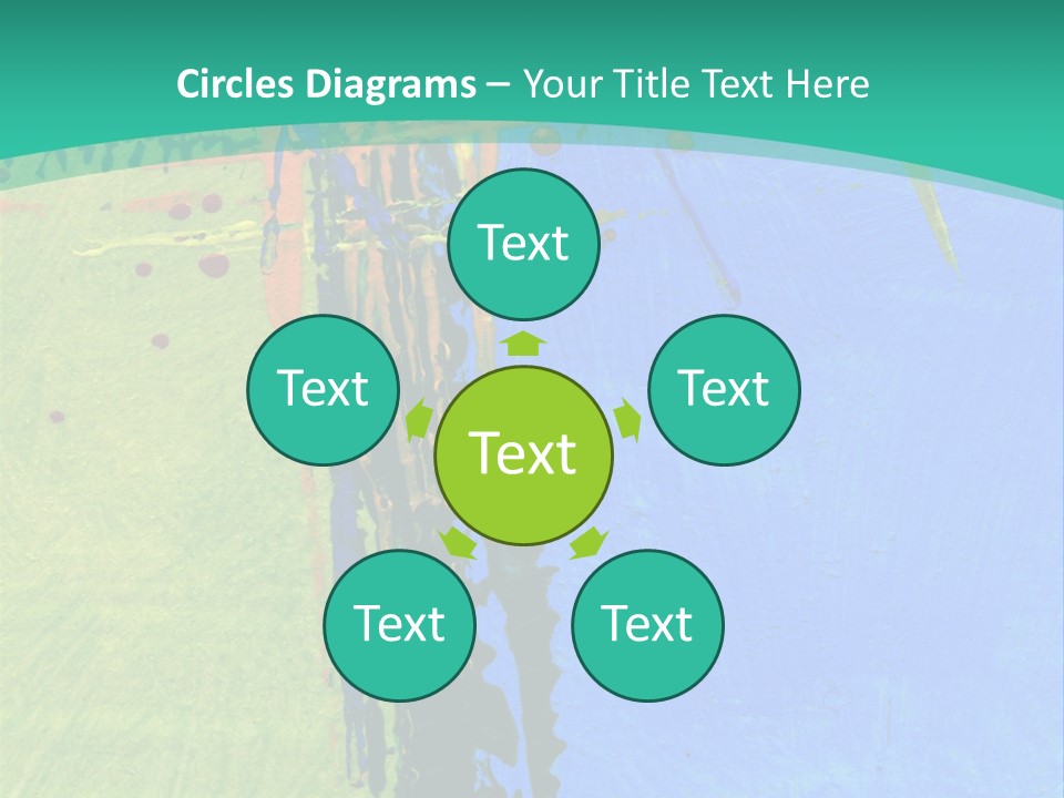 Standing Peaceful Pensioner PowerPoint Template