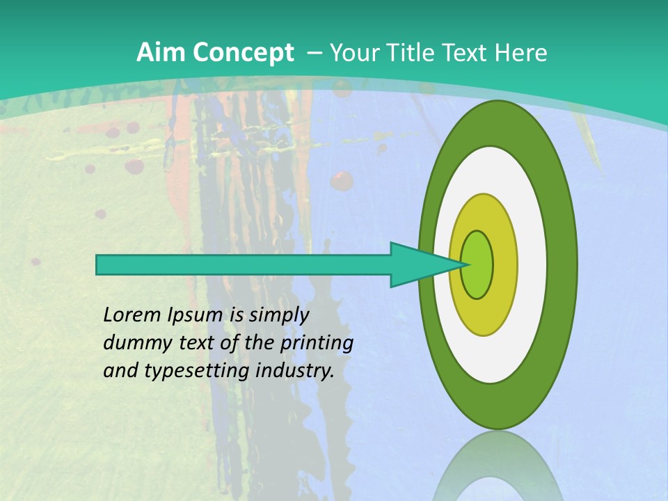Standing Peaceful Pensioner PowerPoint Template
