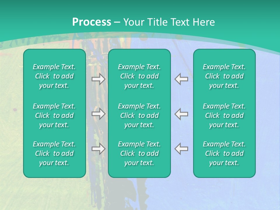 Standing Peaceful Pensioner PowerPoint Template