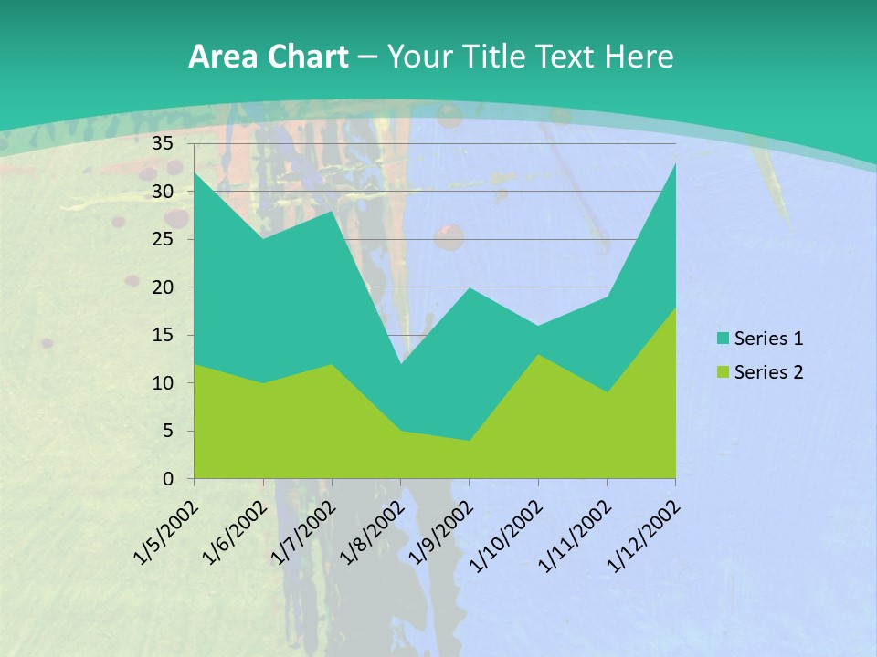Standing Peaceful Pensioner PowerPoint Template
