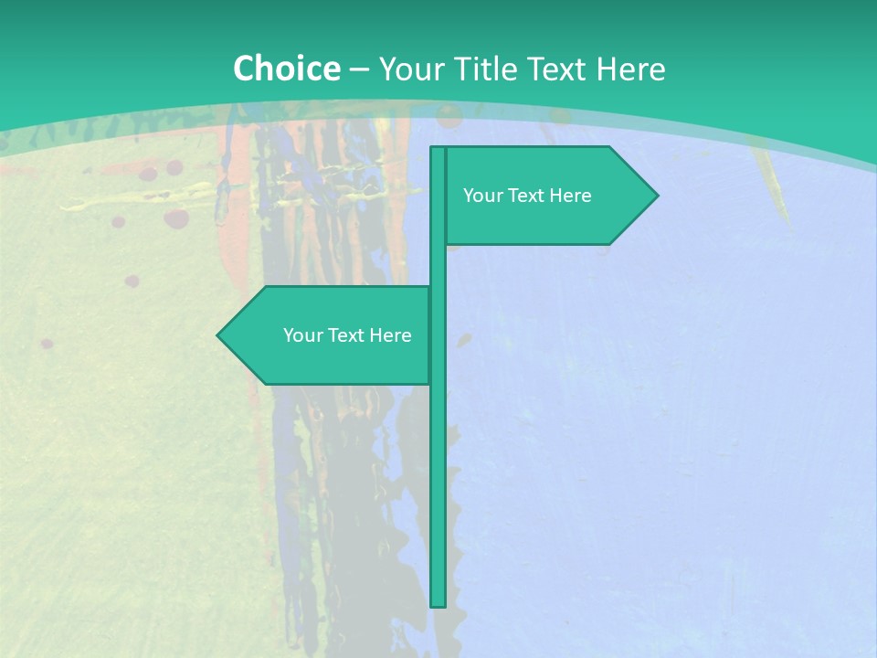 Standing Peaceful Pensioner PowerPoint Template
