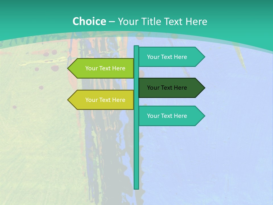 Standing Peaceful Pensioner PowerPoint Template