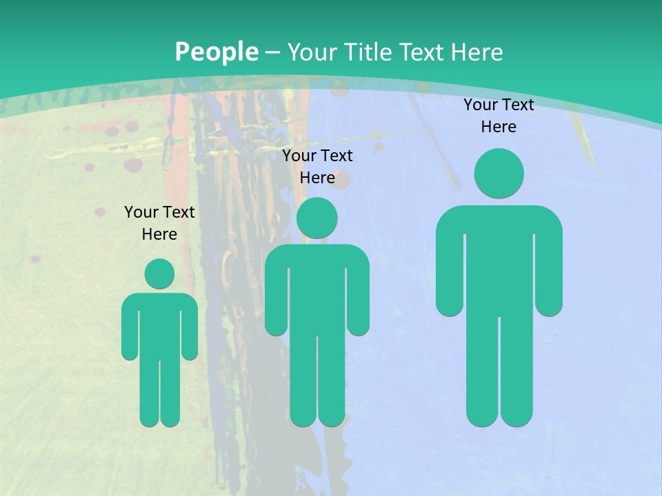 Standing Peaceful Pensioner PowerPoint Template