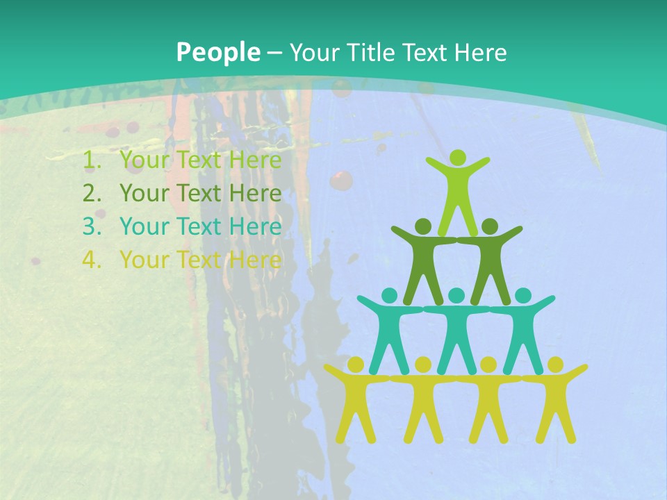 Standing Peaceful Pensioner PowerPoint Template