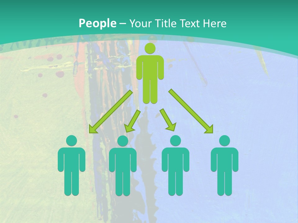 Standing Peaceful Pensioner PowerPoint Template