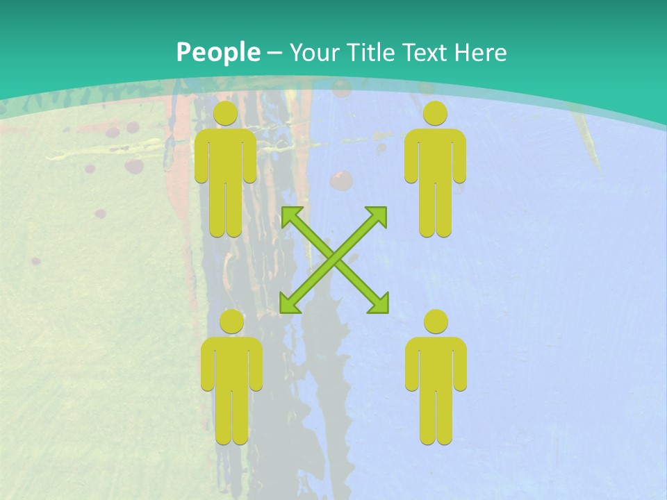 Standing Peaceful Pensioner PowerPoint Template