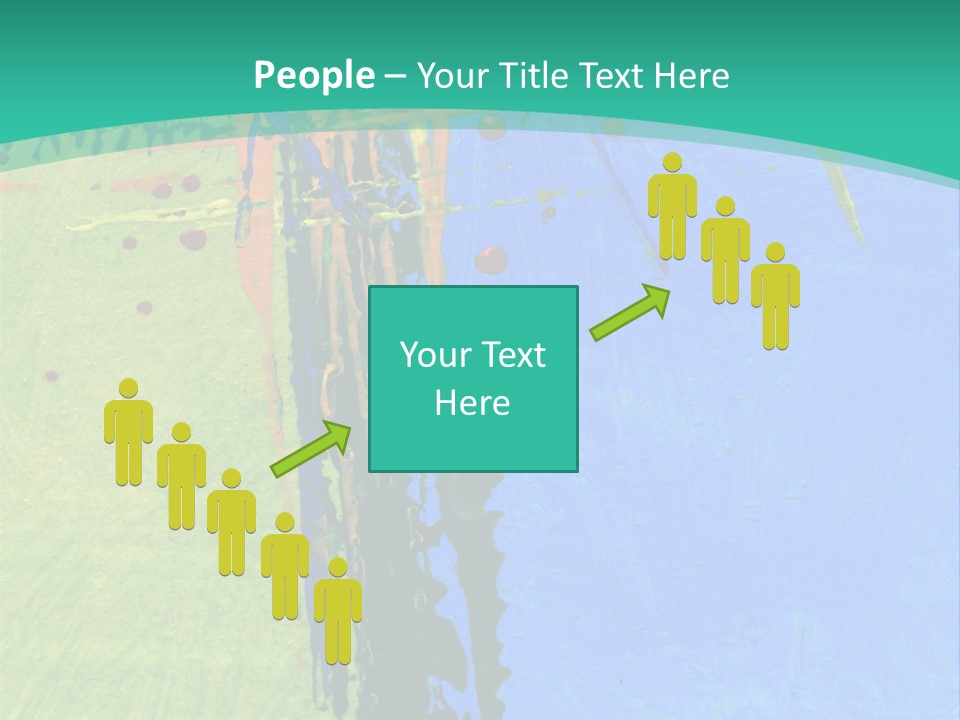 Standing Peaceful Pensioner PowerPoint Template