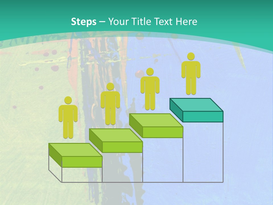 Standing Peaceful Pensioner PowerPoint Template
