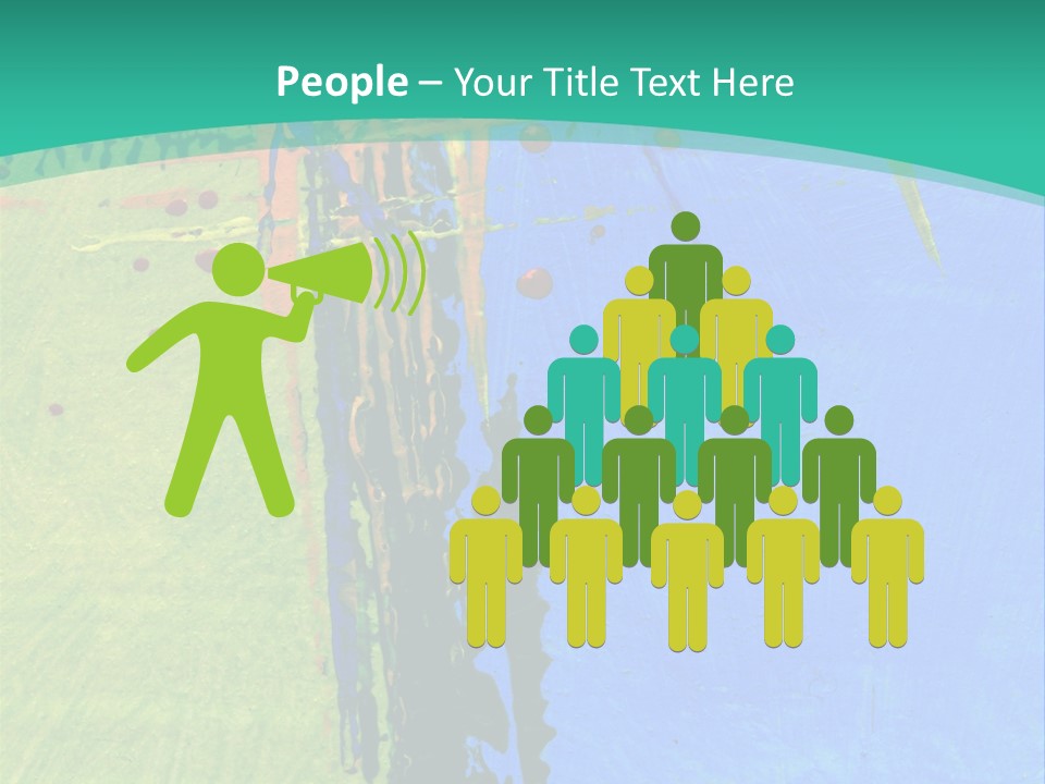 Standing Peaceful Pensioner PowerPoint Template