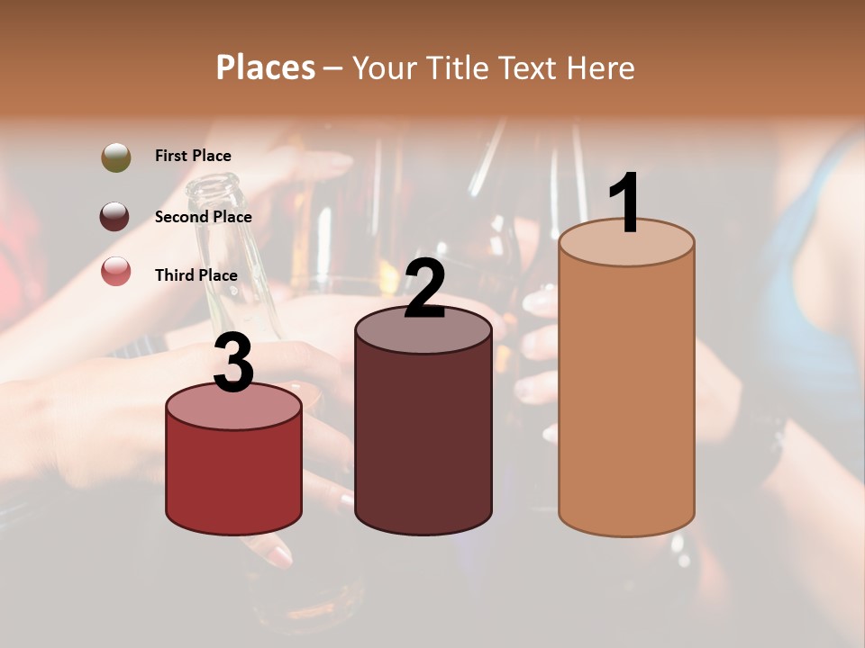 Standing Caucasian Daughter PowerPoint Template