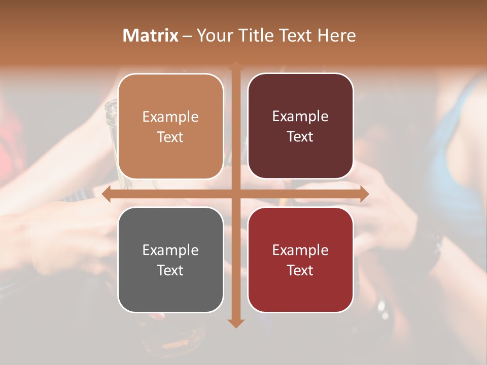 Standing Caucasian Daughter PowerPoint Template