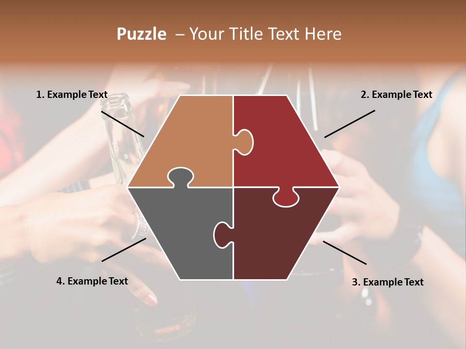 Standing Caucasian Daughter PowerPoint Template