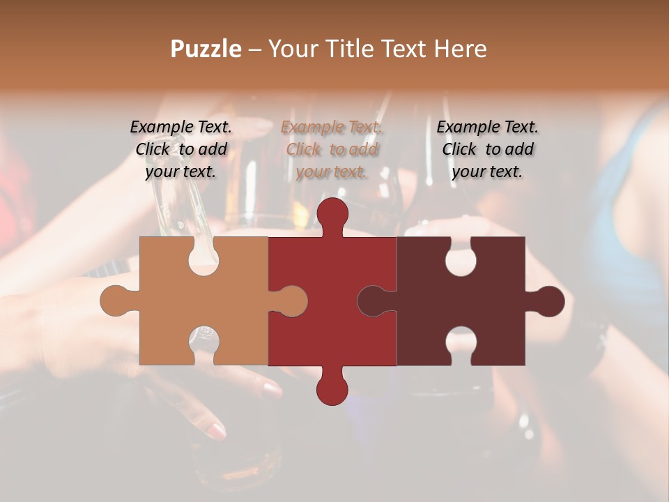 Standing Caucasian Daughter PowerPoint Template