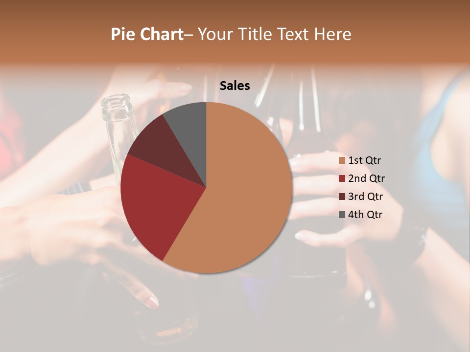 Standing Caucasian Daughter PowerPoint Template