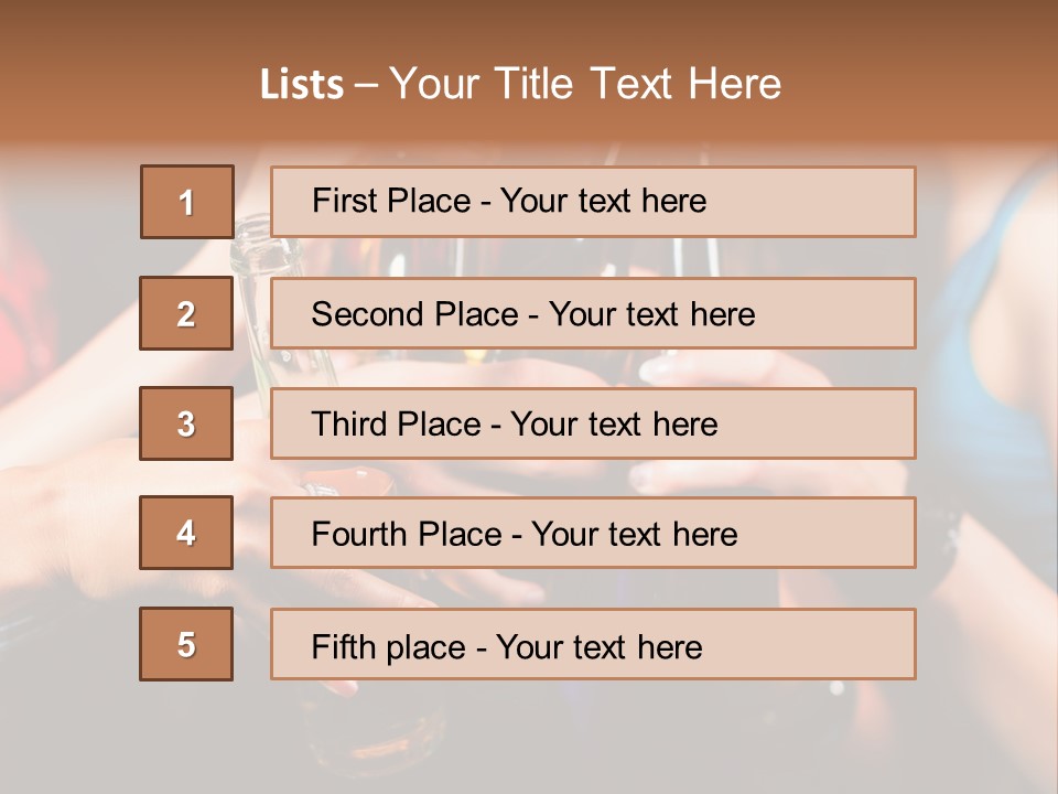 Standing Caucasian Daughter PowerPoint Template