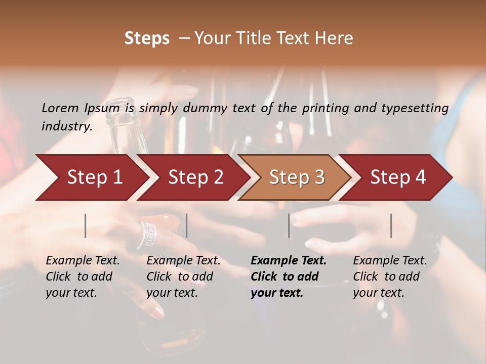 Standing Caucasian Daughter PowerPoint Template