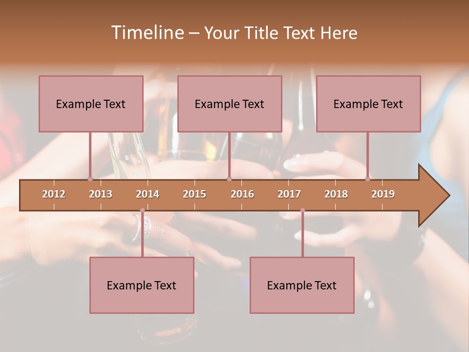 Standing Caucasian Daughter PowerPoint Template