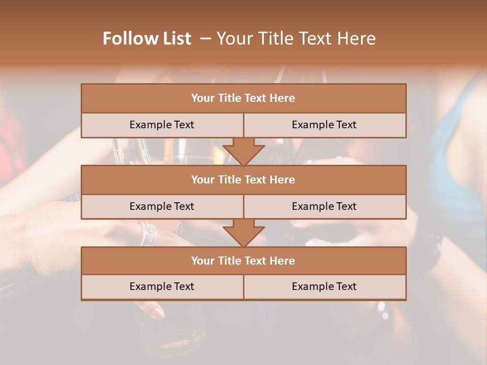 Standing Caucasian Daughter PowerPoint Template