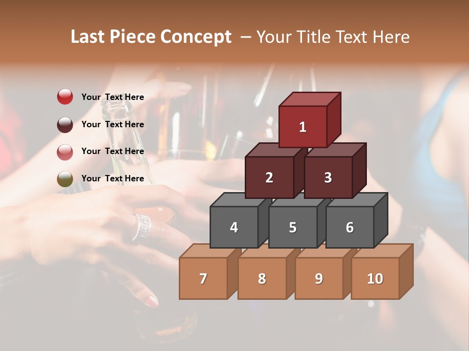 Standing Caucasian Daughter PowerPoint Template