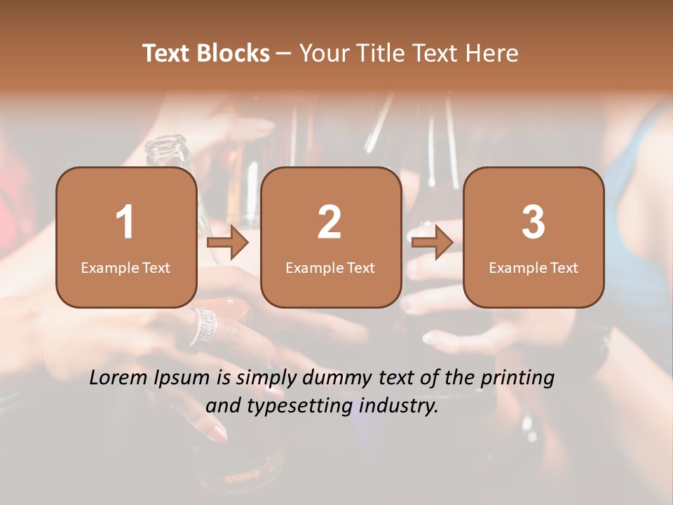 Standing Caucasian Daughter PowerPoint Template