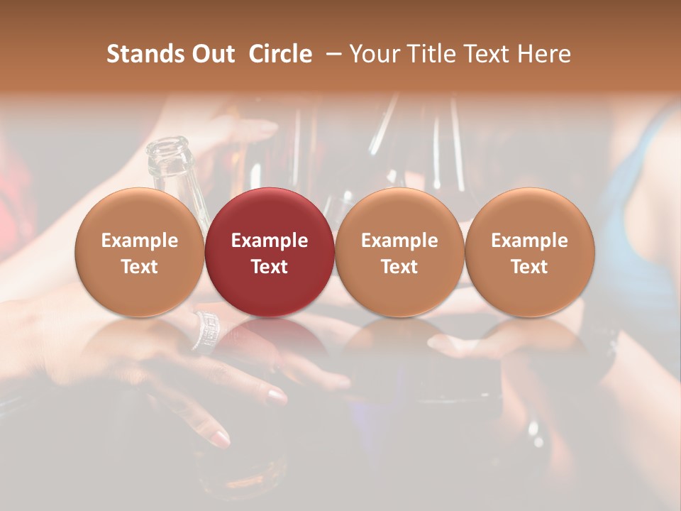 Standing Caucasian Daughter PowerPoint Template