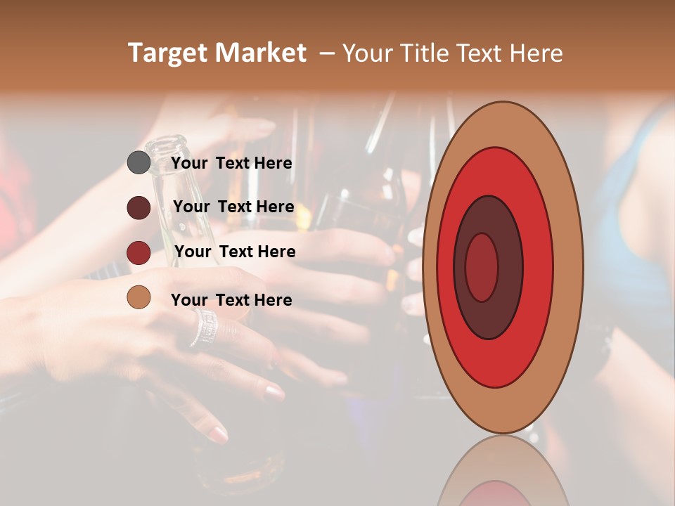 Standing Caucasian Daughter PowerPoint Template