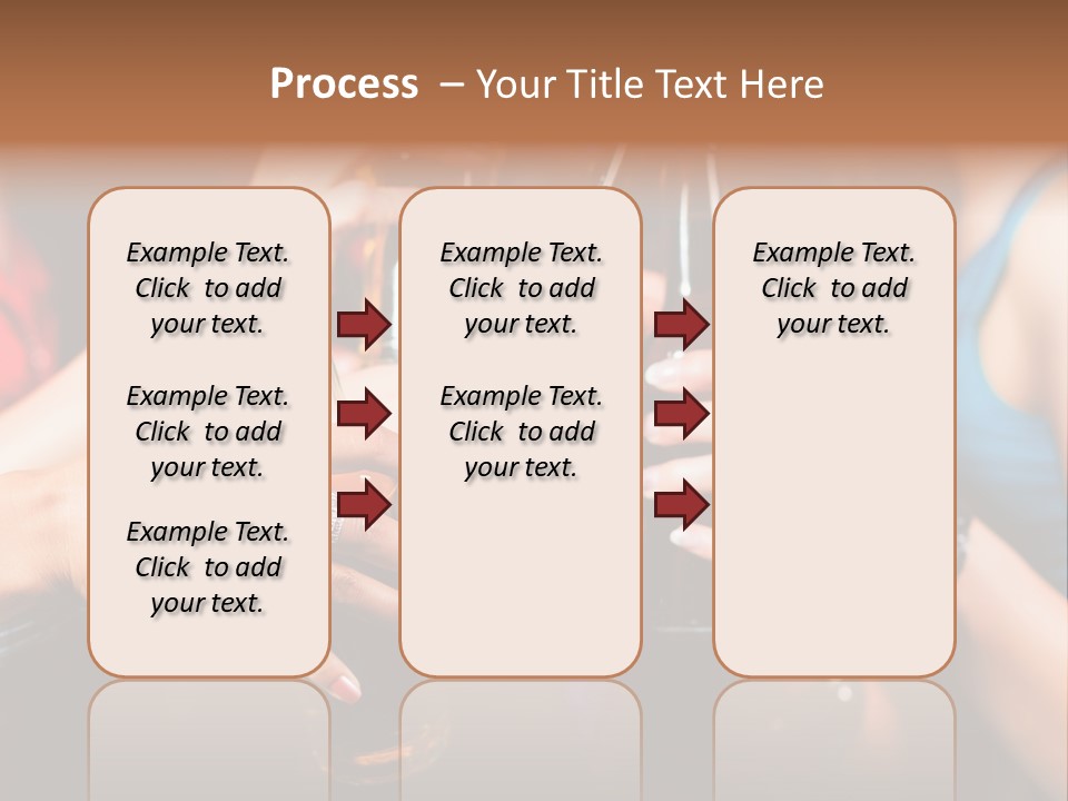 Standing Caucasian Daughter PowerPoint Template