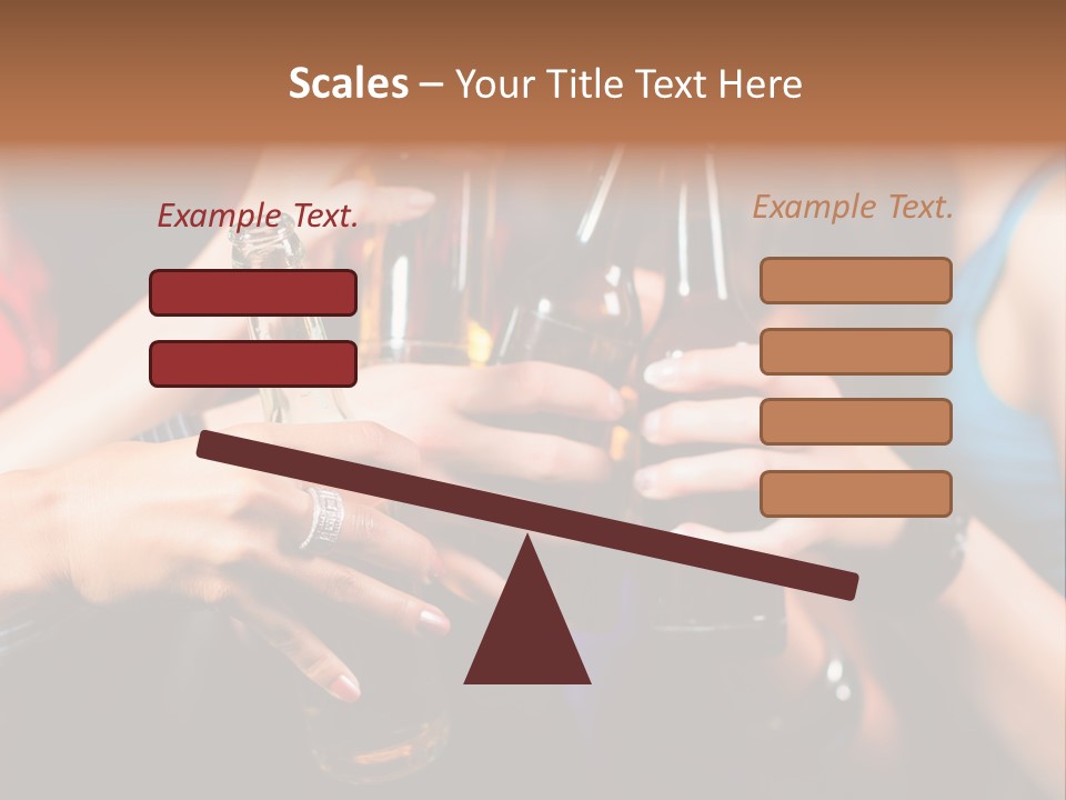 Standing Caucasian Daughter PowerPoint Template