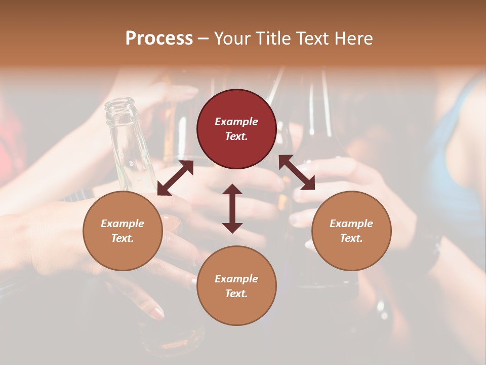 Standing Caucasian Daughter PowerPoint Template