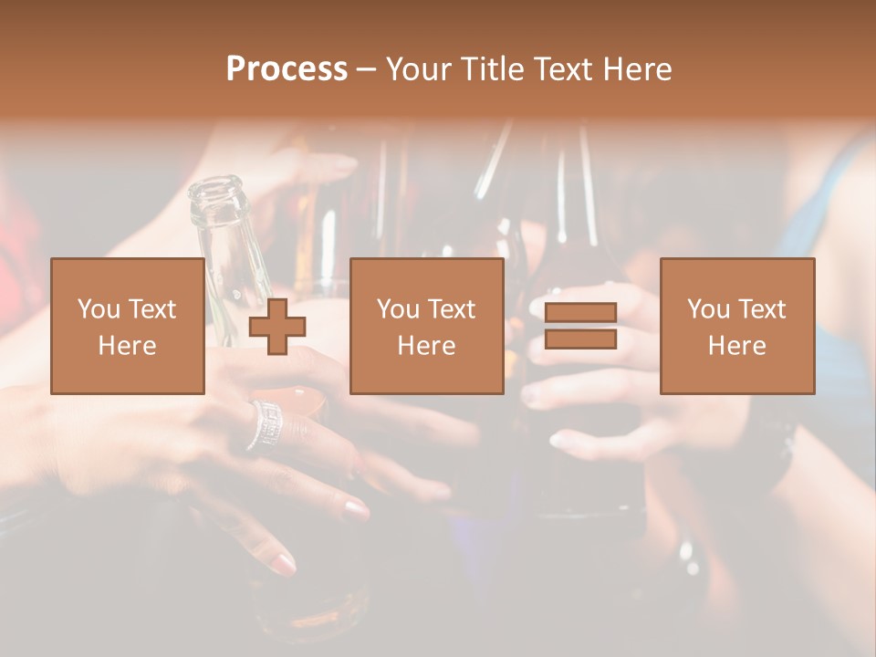 Standing Caucasian Daughter PowerPoint Template