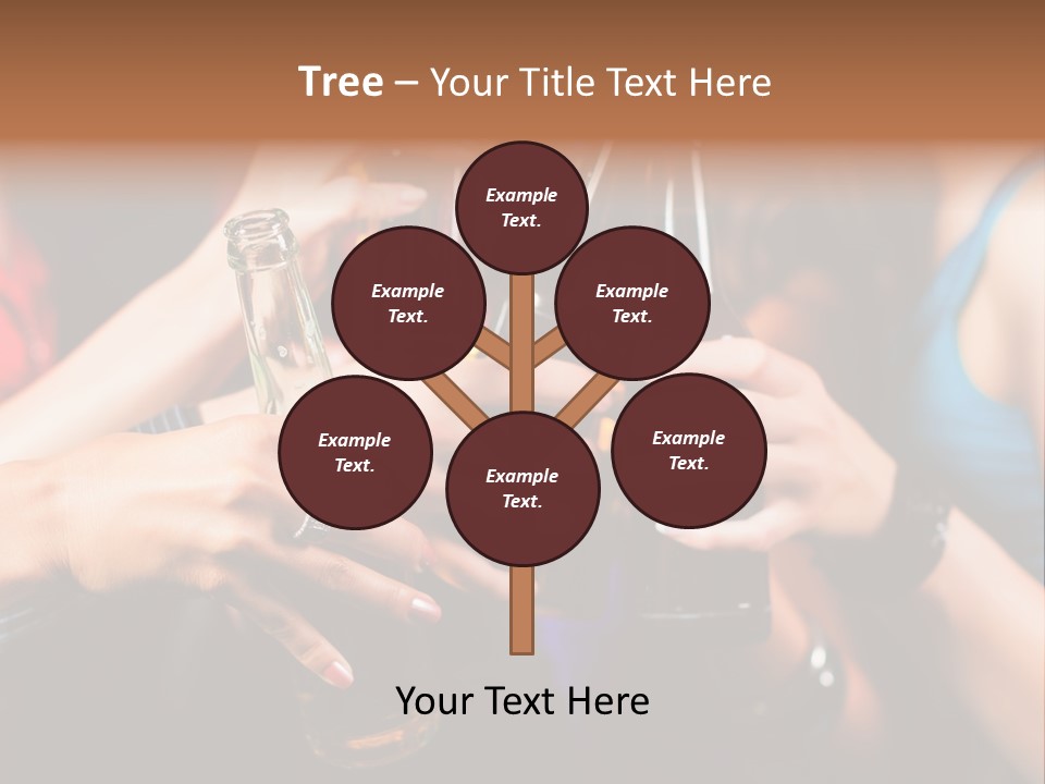 Standing Caucasian Daughter PowerPoint Template