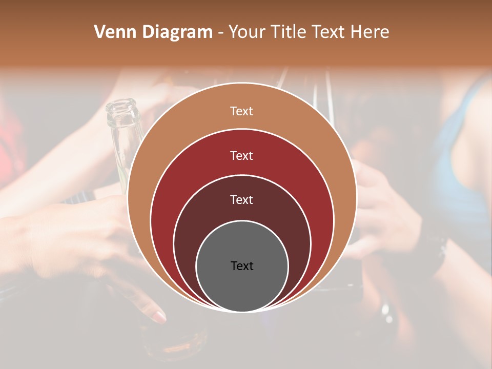 Standing Caucasian Daughter PowerPoint Template