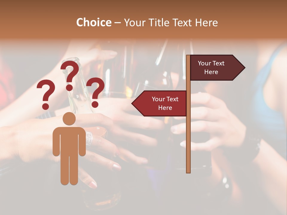 Standing Caucasian Daughter PowerPoint Template