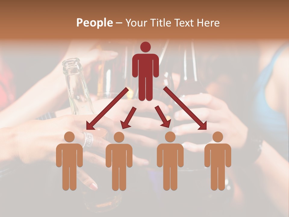 Standing Caucasian Daughter PowerPoint Template