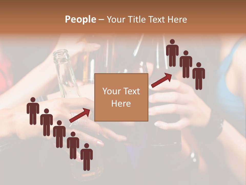 Standing Caucasian Daughter PowerPoint Template