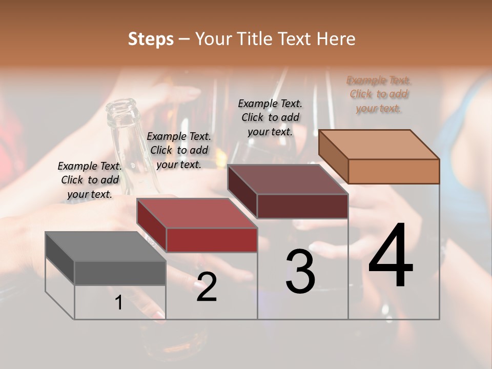 Standing Caucasian Daughter PowerPoint Template